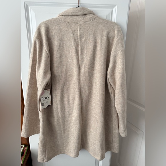 Chic Beige Open Front Cardigan - Picture 5 of 7